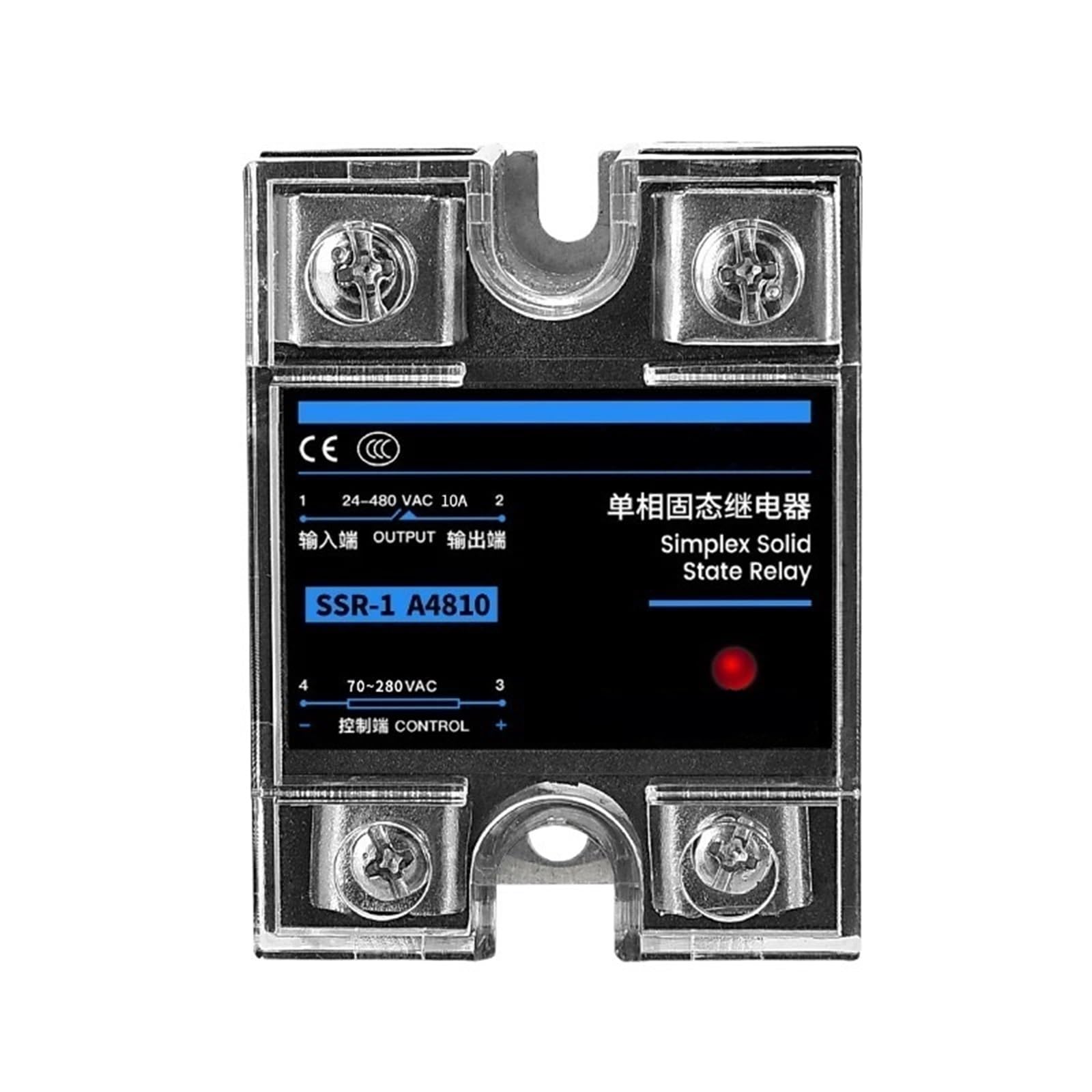 SSR-25DA SSR-40DA SSR-40AA Relè a Stato Solido monofase 10A 25A 40A 60A 80A 100A 120A DD da Modulo AA for Il Controllo della Temperatura(DC Controlled AC,10A)