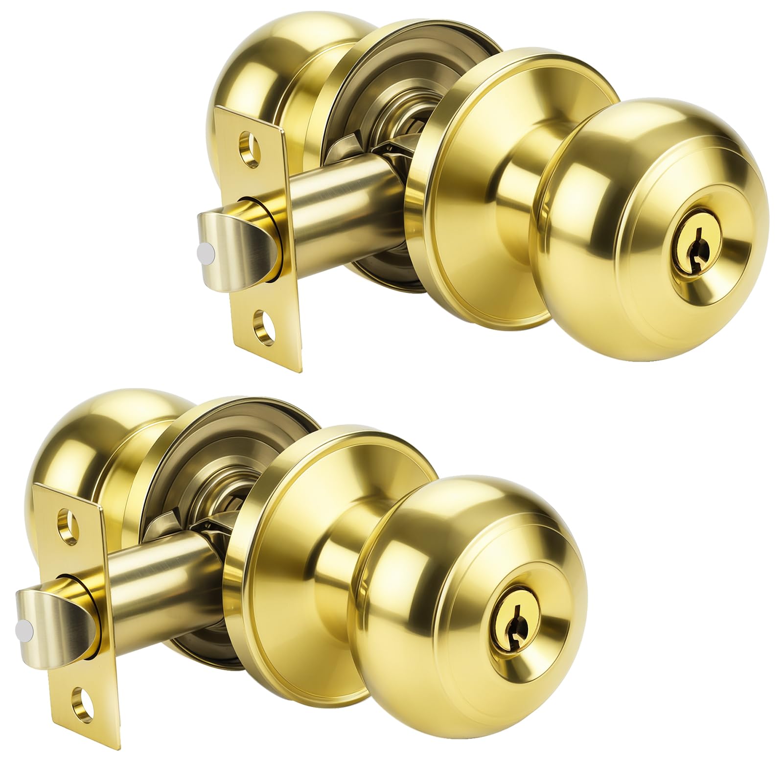 KNOBWELL Keyed Alike Door Knob 2-Pack