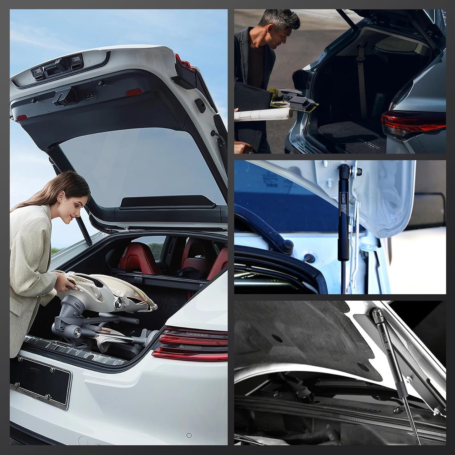 Tailgate Liftgate Lift Supports for Mitsubishi Outlander 2015-2021 | Trunk Heavy Duty Gas Spring Support | Pack of 2PCS Replaces PM4019LR 5802A780