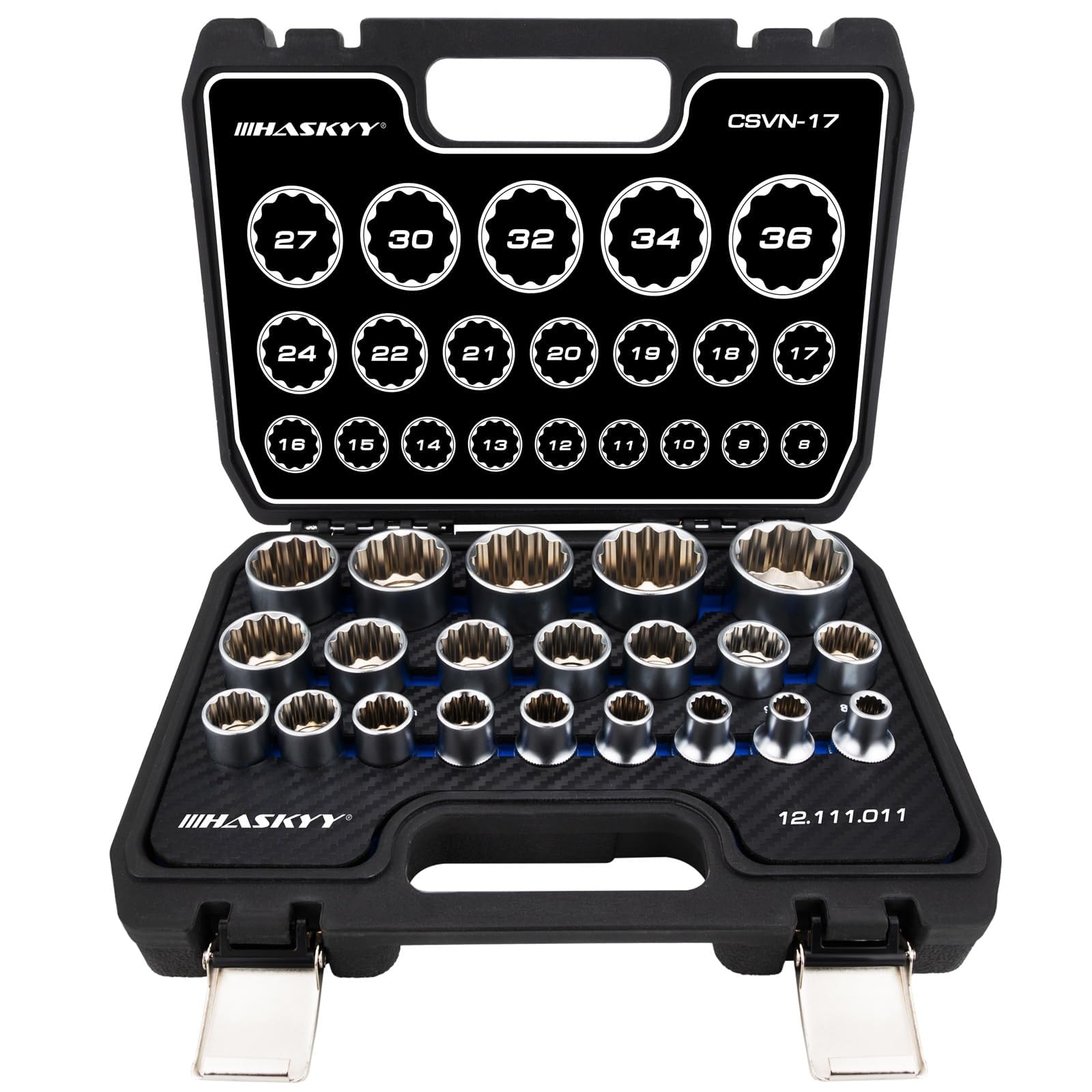 Amazon.co.jp: Haskyy 21ピースマルチトゥースソケットスパナソケット