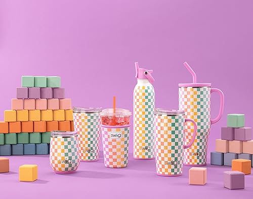 Vista 47 de Swig Life - Taza de café de viaje de 22 onzas, vaso con aislamiento térmico con asa y tapa, para portavasos y lavavajillas, de acero inoxidable