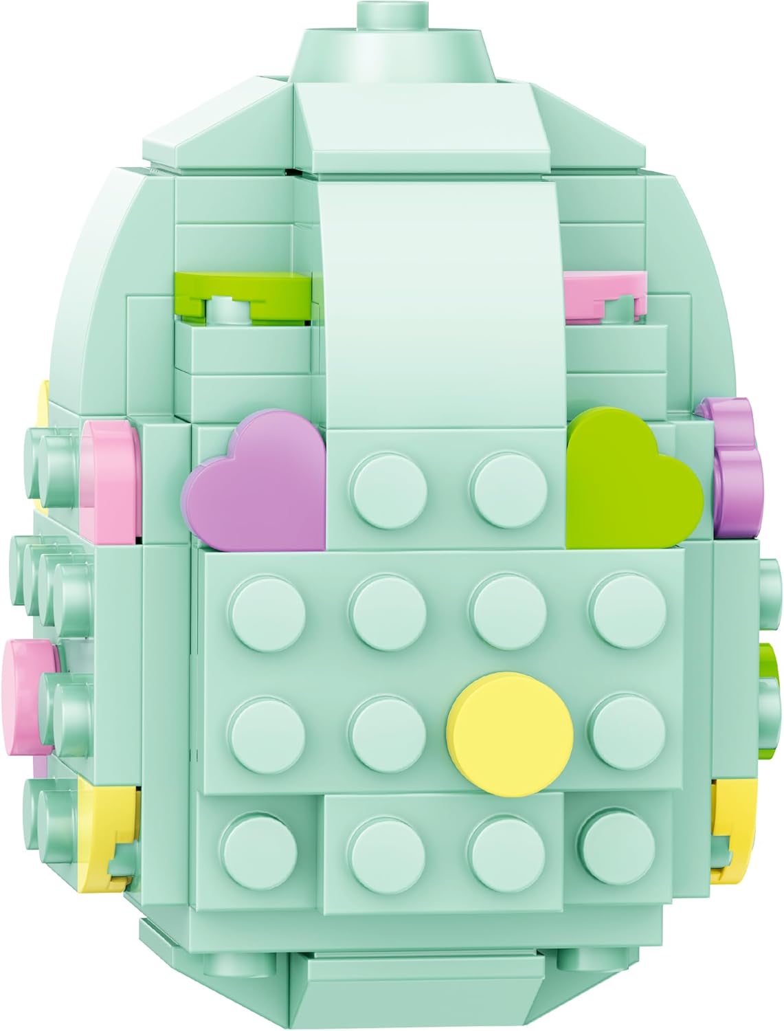 Brickcraft Bricktanicals DIY Egg Building Set, 92-Piece Pastel Botanical Easter Egg Model, Ages 8+, Buildable Spring Decor, Gift for Kids and Collectors, 3 Build Ideas Included, Easter Basket Gift Set