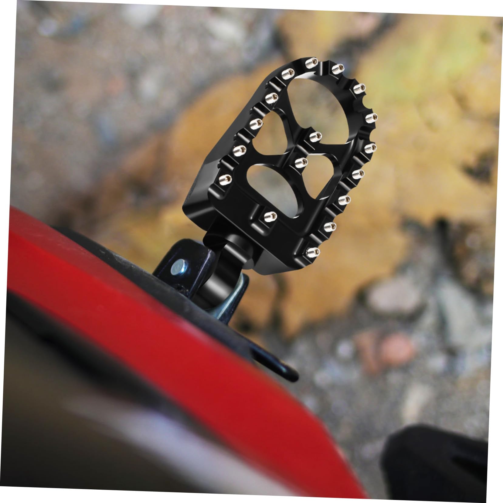 Repose-pieds de Moto en Alliage Alu Repose-pieds Moto Piquets Routiers Accessoires pour Dirt Bike et Confort Roulage