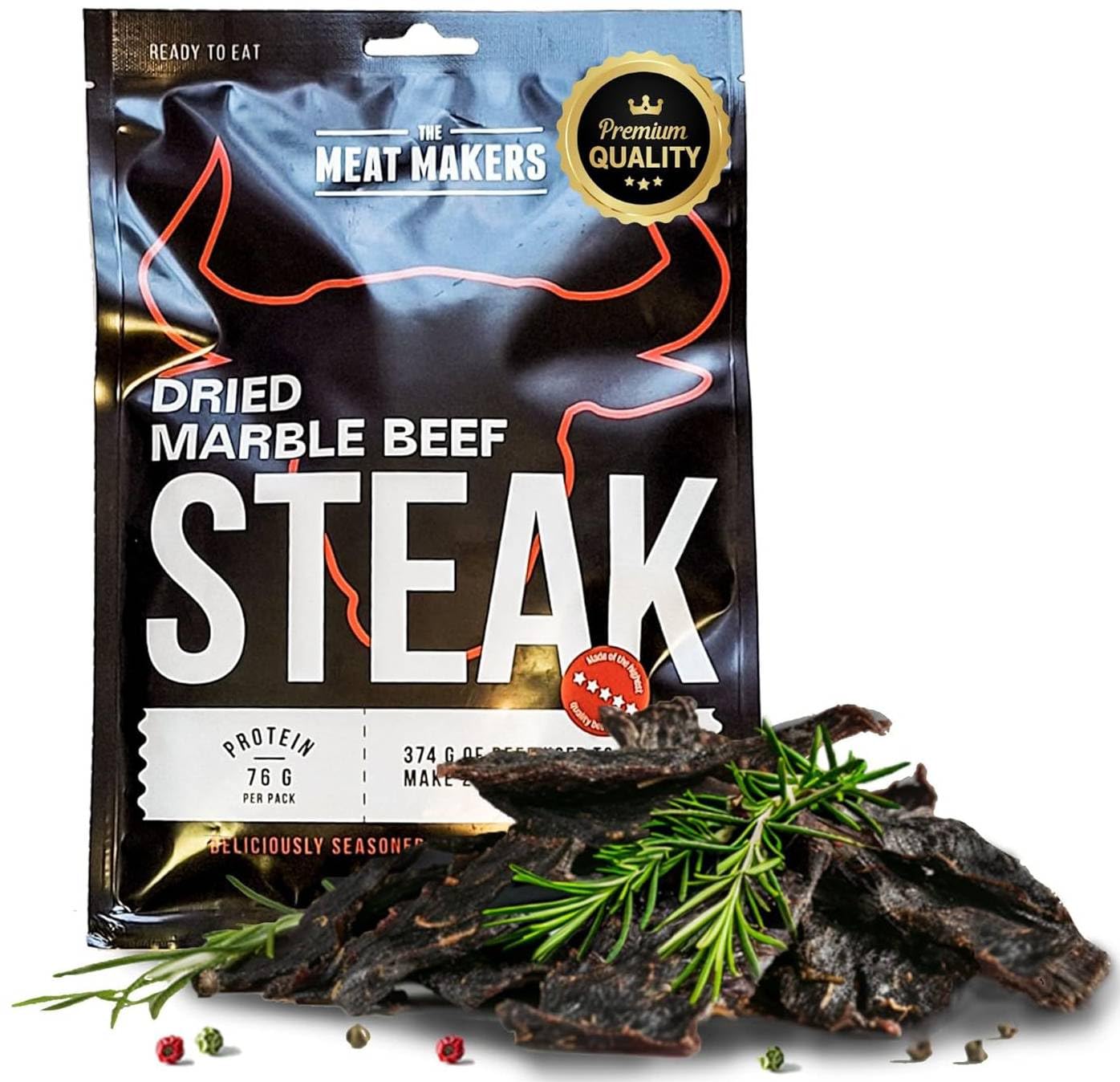 THE MEAT MAKERS – Beef Jerky (Marble Steak, 200g)