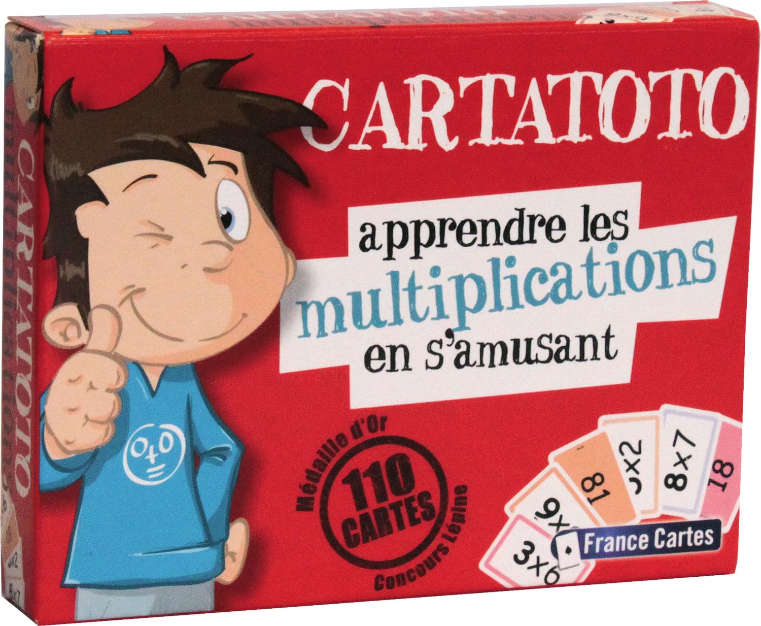 France Cartes Ducale Cartatoto Moltiplications - Gioco di Carte educativo per Bambini, Imparare a divertirsi - dai 6 Anni