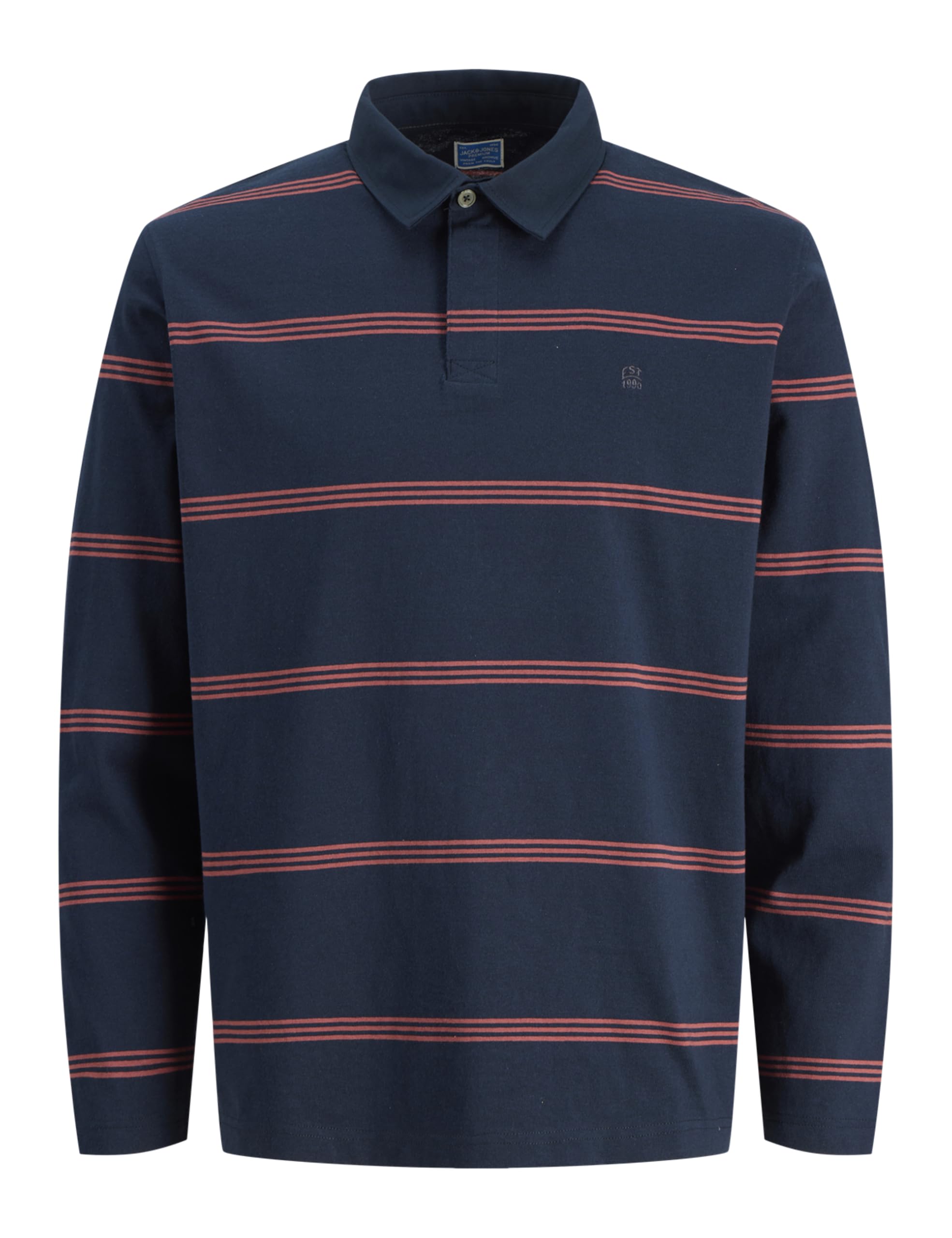 Jack & Jones Men's Sky Captain Jprbluoscar Ls Polo, Xl