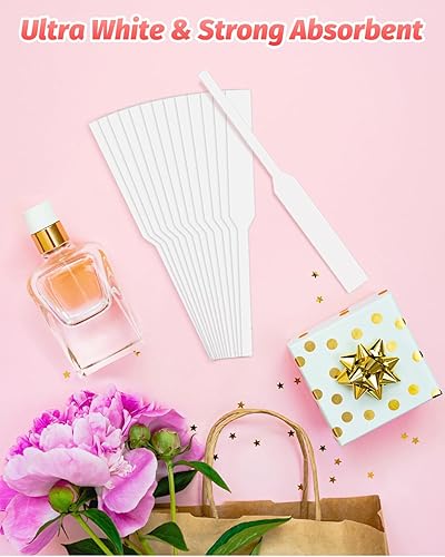 Miniatura 4 de 500 tiras probadoras de perfume, tiras de prueba de fragancias desechables, color blanco puro y fuerte absorbente, tiras de aroma, para fragancias,