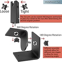 Vista 3 de Opall Tornillo giratorio de banco de trabajo de montaje múltiple para la fabricación de cuchillos con rotación de 360 grados que hace el tornillo
