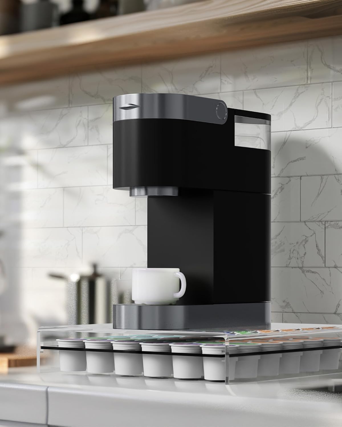 K Cup Holder,Coffee Pod Holder Drawer Capsule Display Storage for K cup - 36 pods