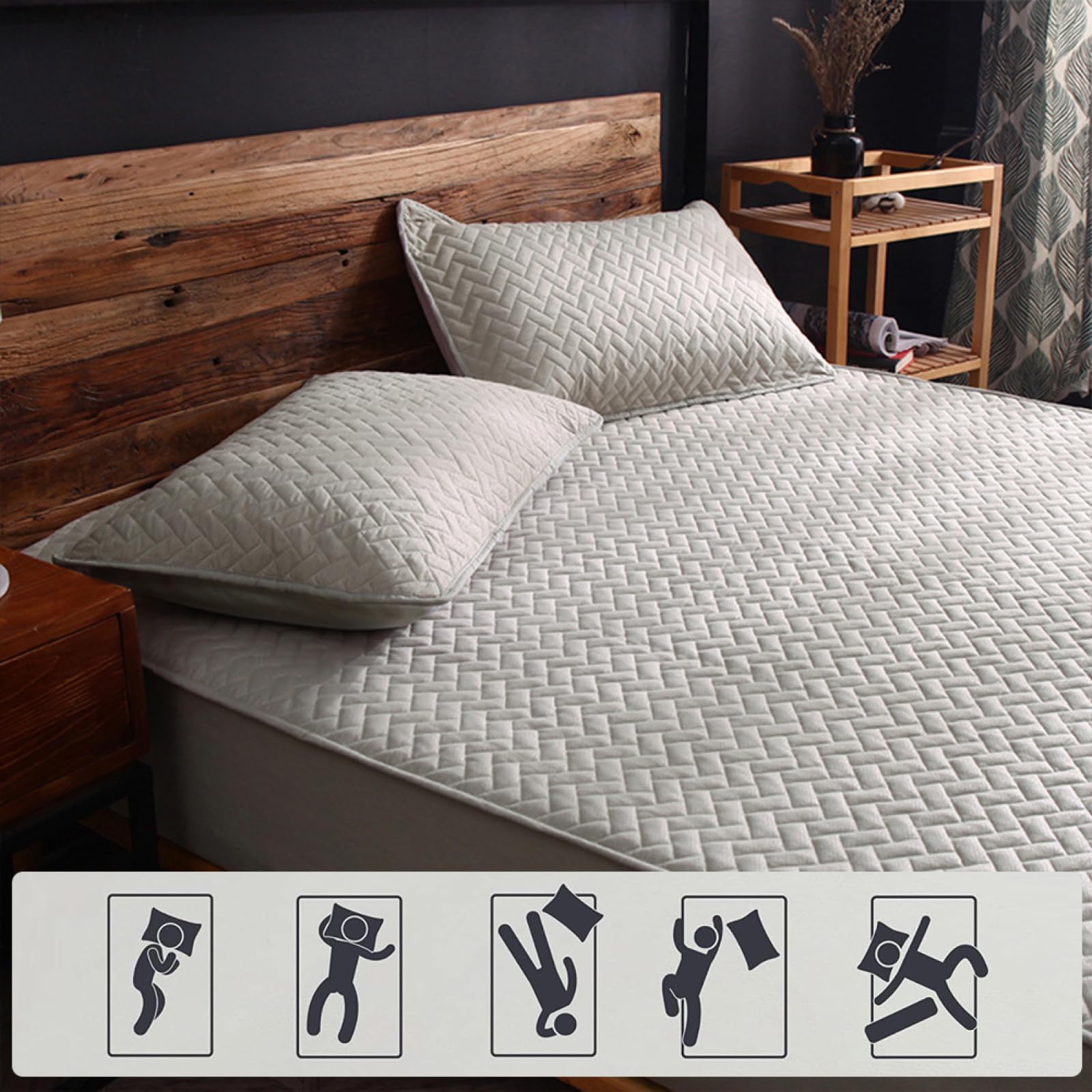 Sábana Bajera Ajustable King 150x190cm - 100% Algodón, Bolsillo Profundo 30cm, Elástico Completo, Antiarrugas