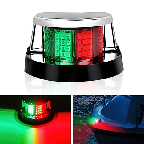 Nilight Marine Boat Navigation Light 24LED Red Green LED Port