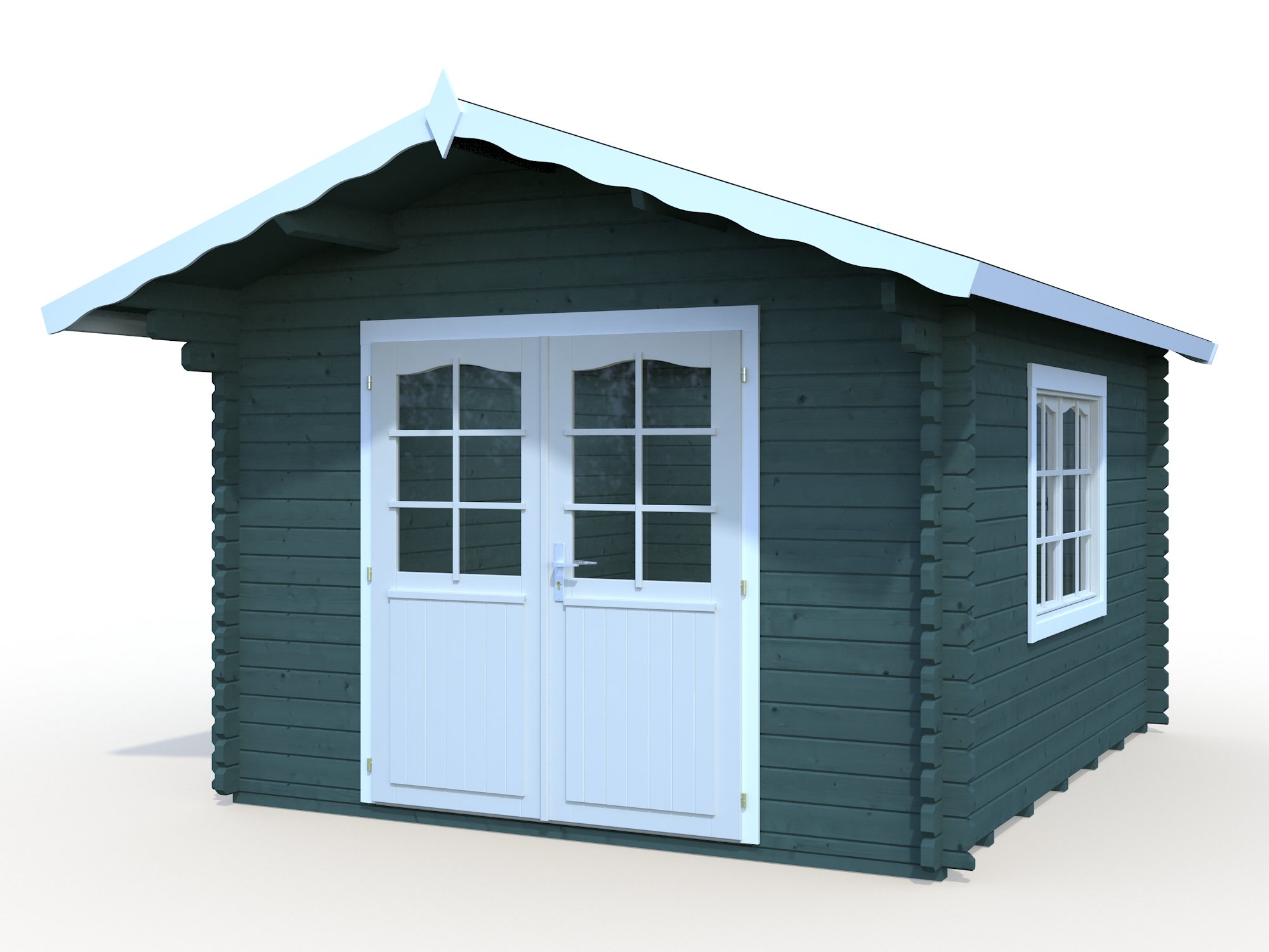 Palmako Blockbohlenhaus Sally 10,2 44 mm natur