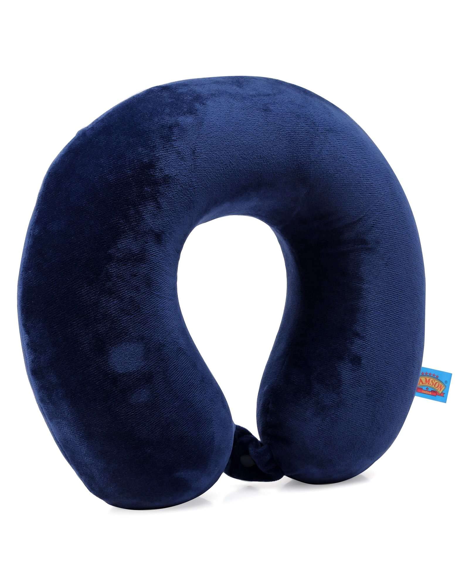 Ramson Midnight Blue Ultrasoft Memory Foam Neck Pillow for Travelling-image-31