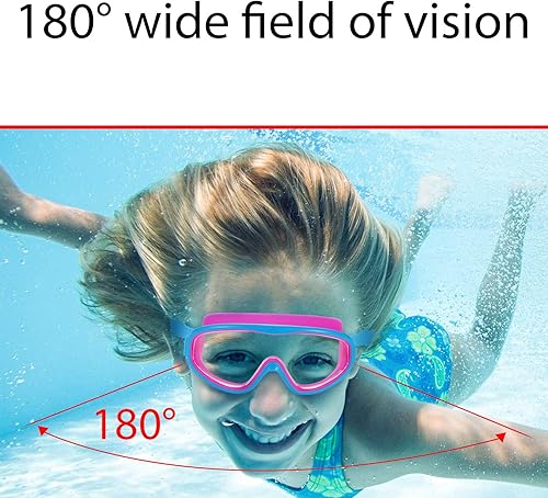 Miniatura 4 de 2 Pack Kids Swim Goggles, Swimming Glasses for Children from 3 to 15 Years Old