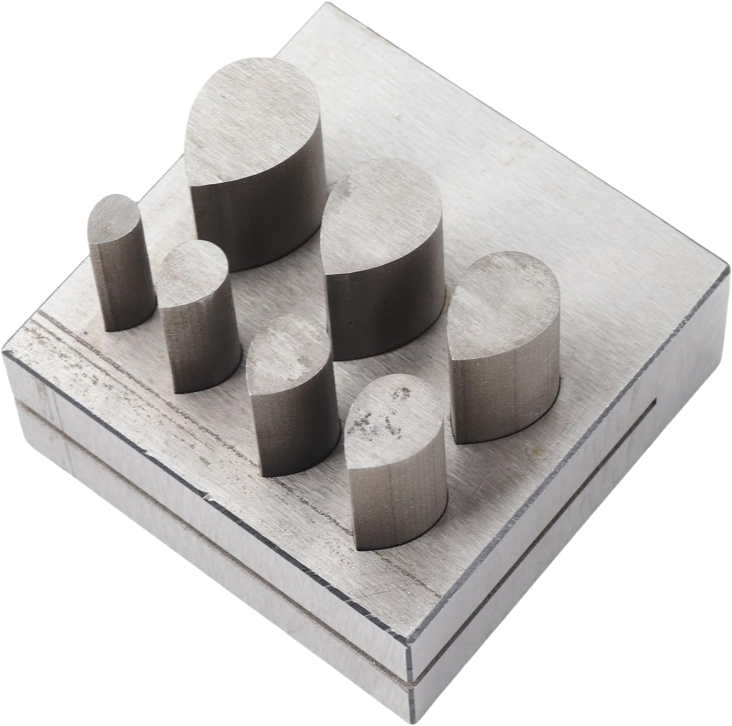 Punch Die Disc Cutter Set Drop Shaped Different Sizes 45 Steel Jewelry Making Forming Tools