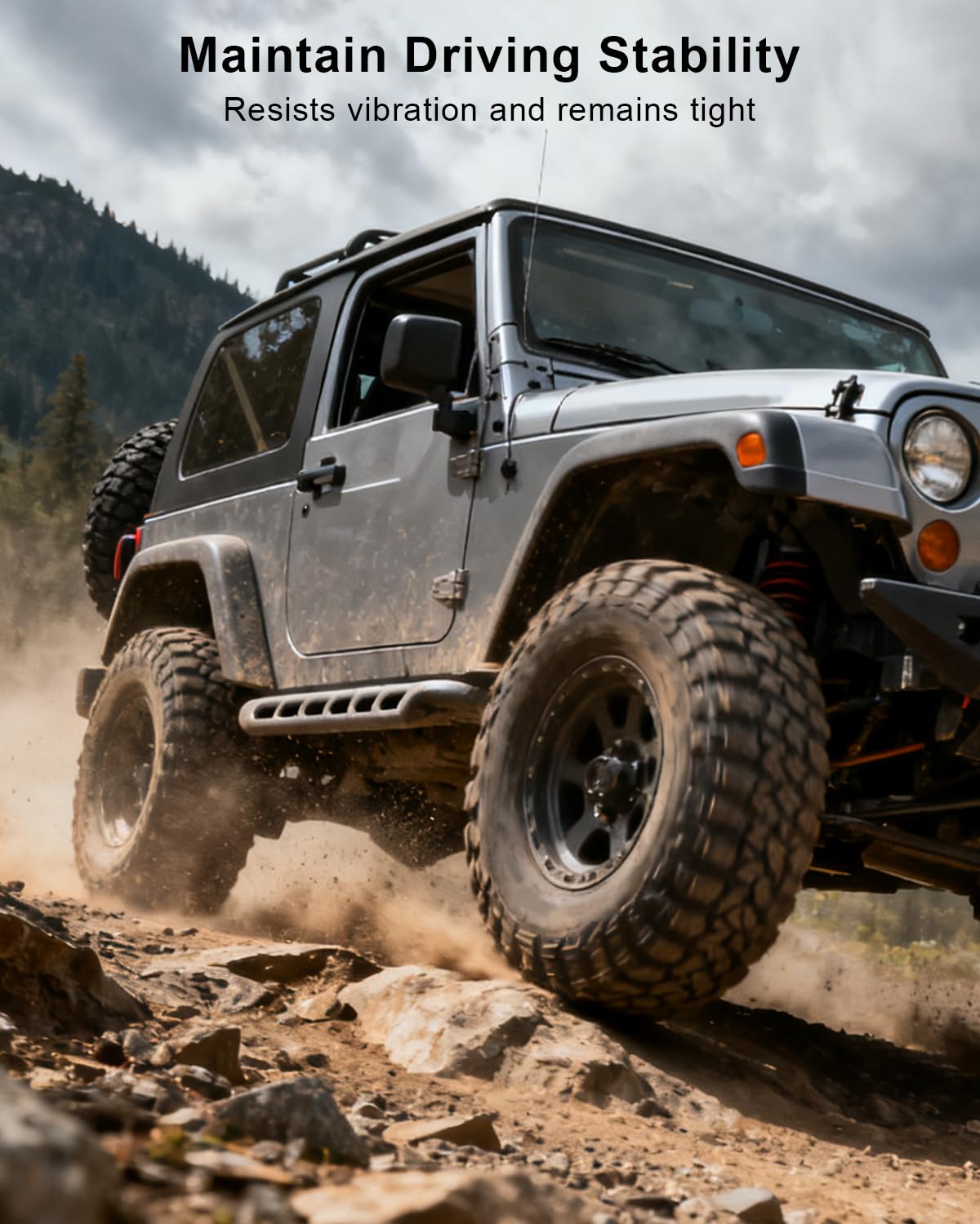 Control Arm Bolts Kit Fit for Jeep Wrangler TJ LJ 1997 1998 1999 2000 2001 2002 2003 2004 2005 2006, Front and Rear Cam Bolt and Flag Nuts