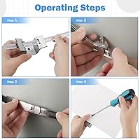 Vista 5 de Oudain Paquete de 40 soportes de montaje para postes más grandes, abrazaderas de poste ajustables, soporte de banda de señal de tráfico, soporte