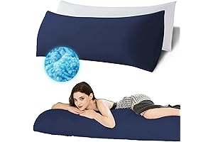 Ubauba Navy Memory Foam Body Pillow: Enhanced Comfort and Support for Restful Nights