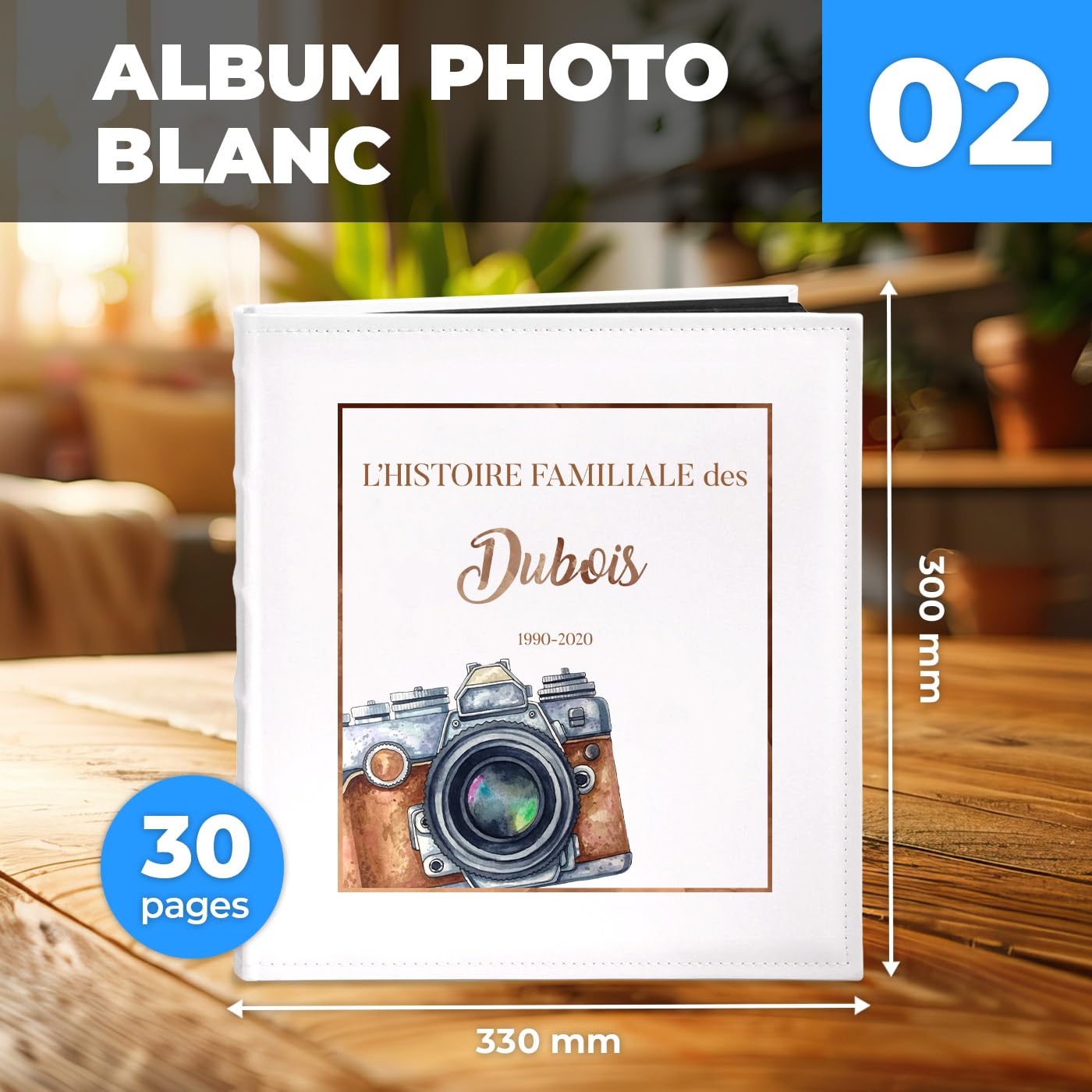 Maverton Album Photo à Personnaliser, Livre Photo pour couple
