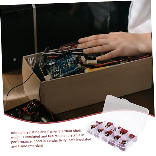 Kit de fusibles KALLORY de acción retardada 250 V, 100 piezas, fusibles mini encapsulados en plástico cuadrados, variedad de amperajes (1 A, 2 A, 3,15 A, 5 A, 6,3 A) para uso doméstico y automotriz miniatura 3