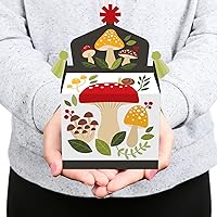 Vista 7 de Big Dot of Happiness Wild Mushrooms - Caja de golosinas para fiestas – Seta roja para fiesta – Juego de 12