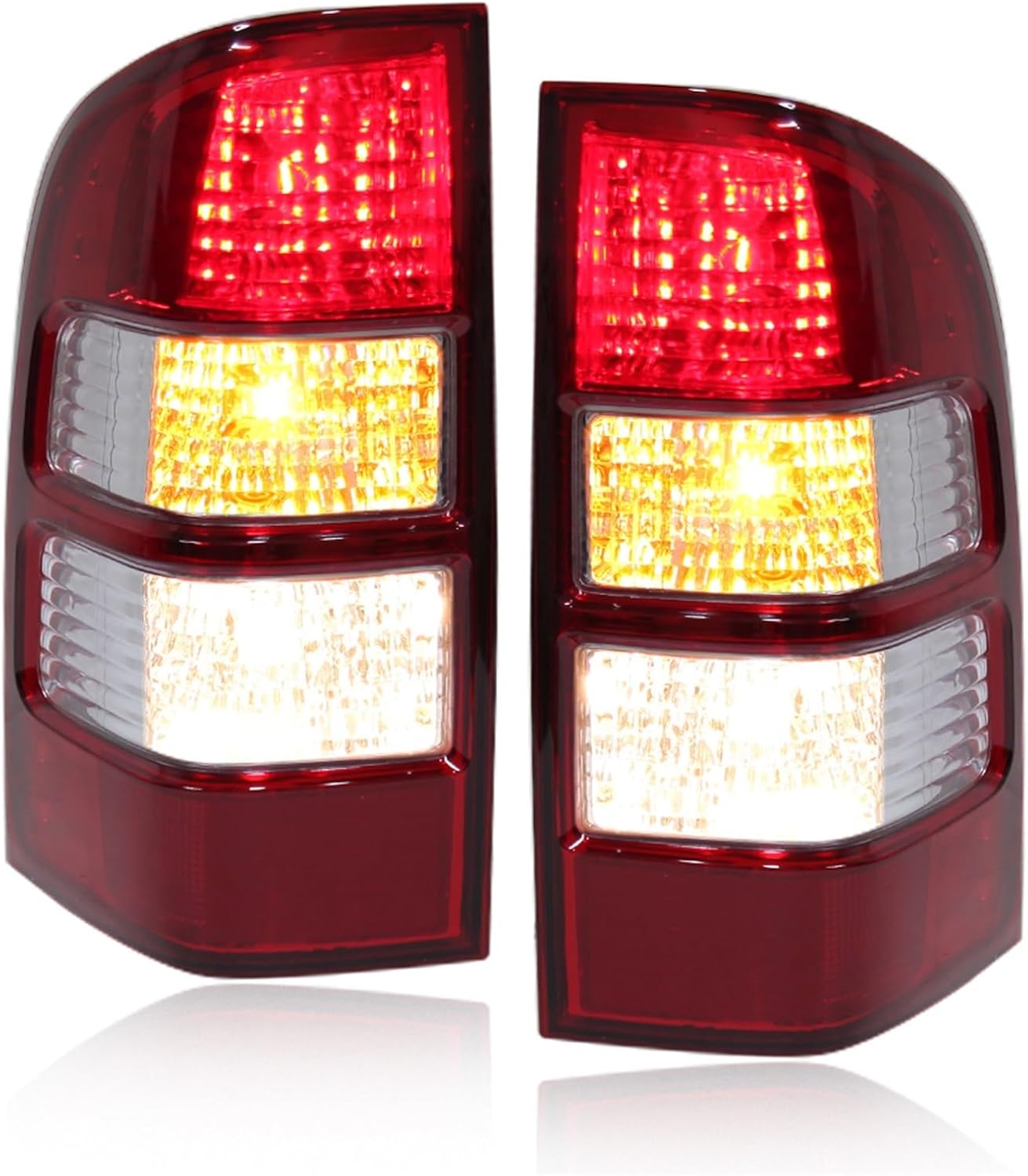 車のテール テールライト フォード レンジャー サンダー ピックアップトラック 2006-2011 リアライト ワイヤーバルブ付き