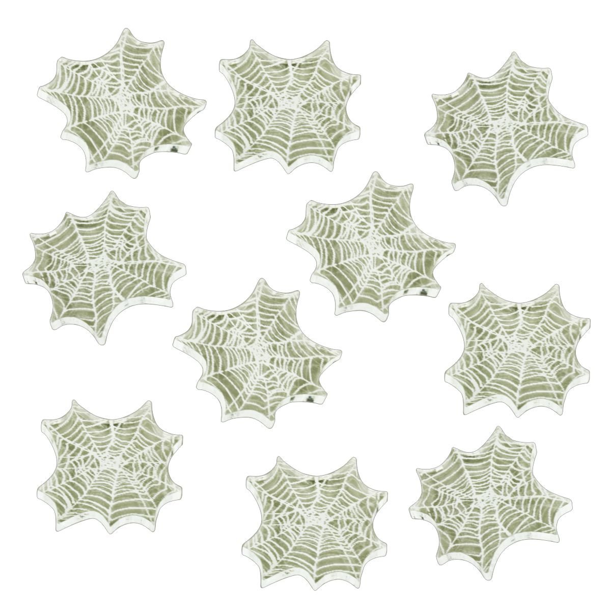 LITKO Webbed Effect Tokens | Compatible with DND & Fantasy RPGs | 3mm Clear Acrylic Spider Web Markers | RPG Condition Tokens | 10 Pack