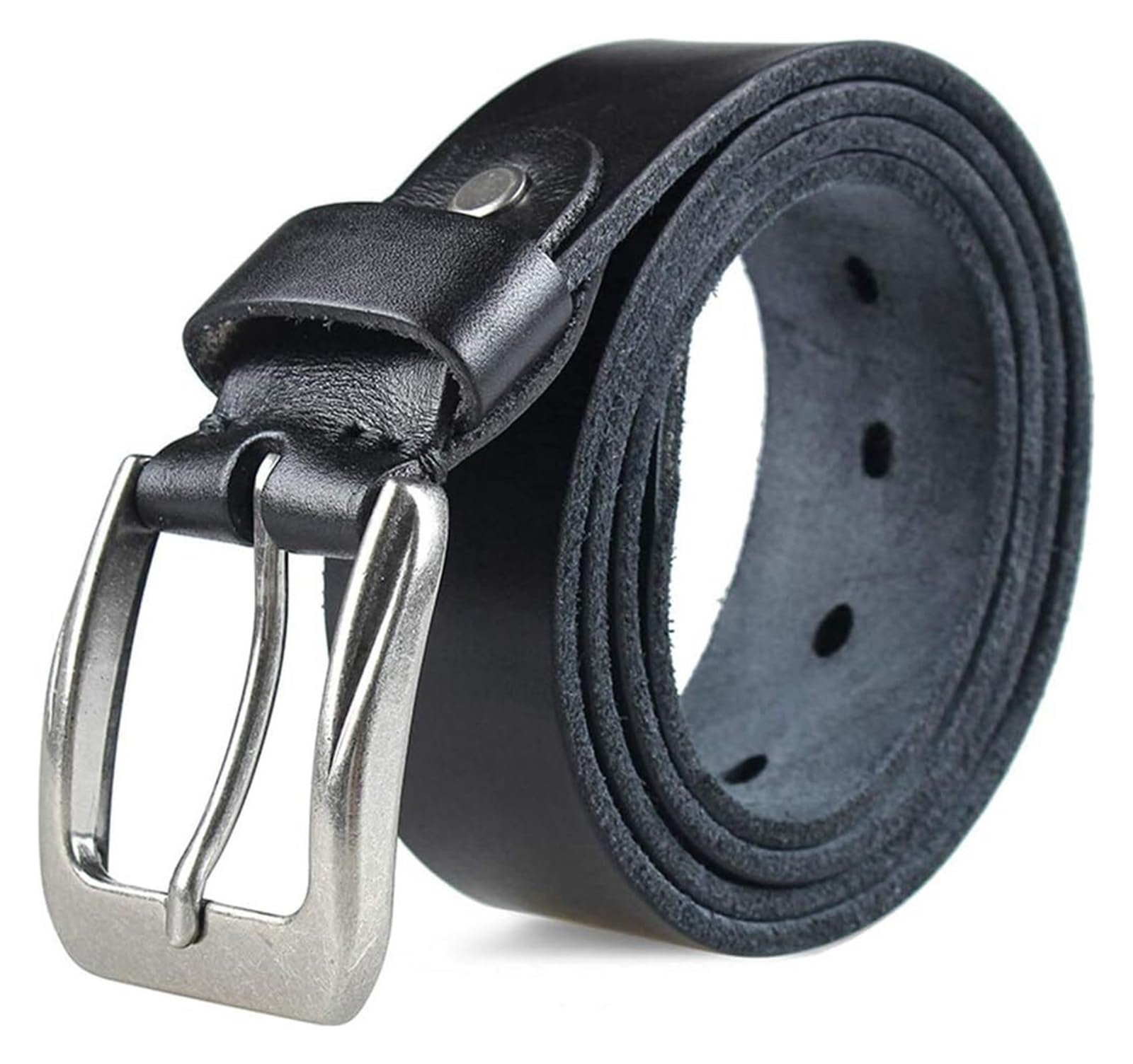 Cinturones para hombre, Cinturones de cuero genuino con hebilla diseño cinturón casual for hombres