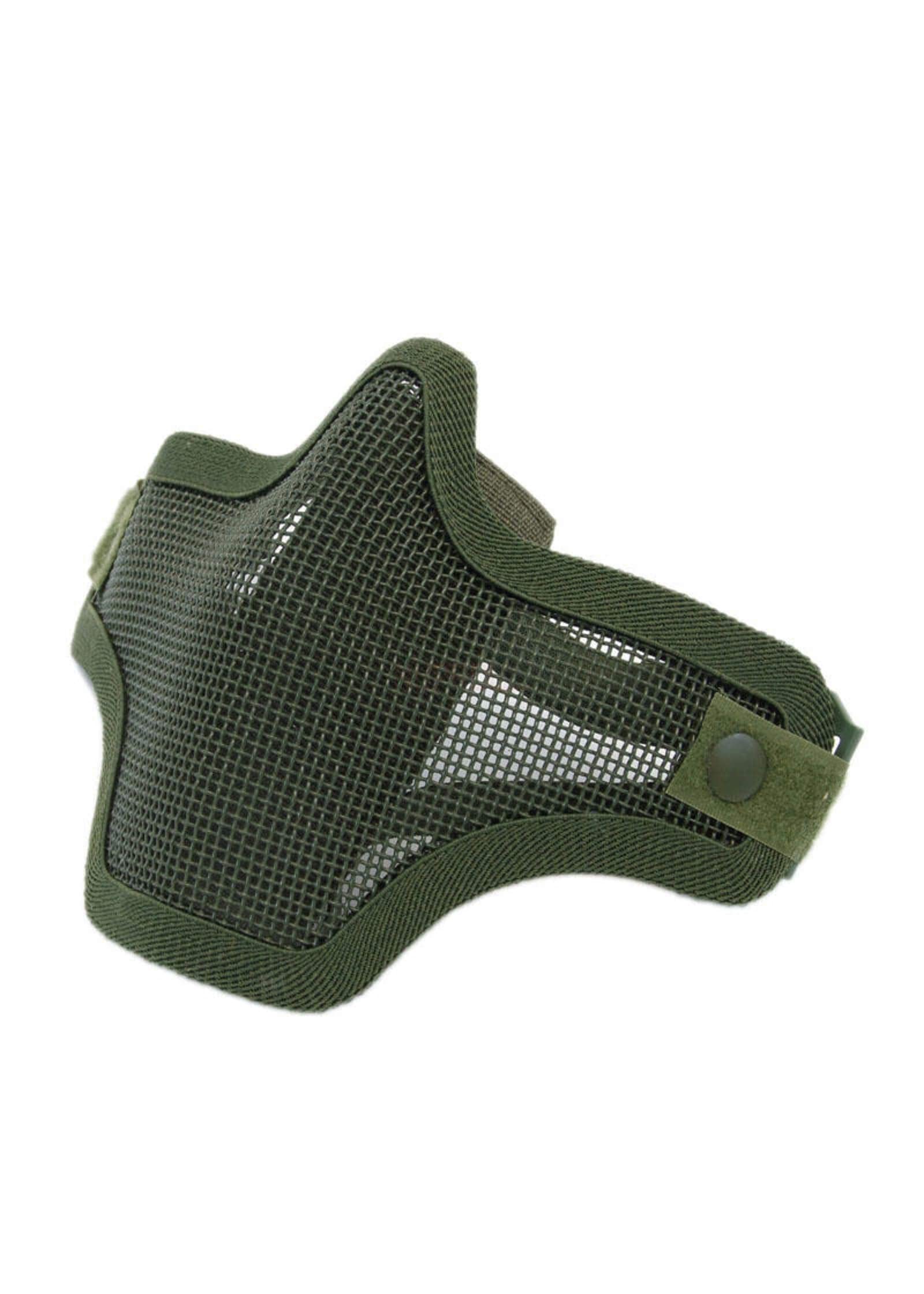Nuprol Lower Face Mesh Mask; Olive Green