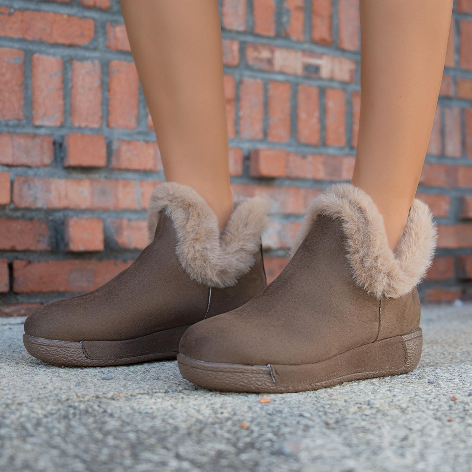 Generico Ciabatte Donna Invernali Pantofole Donna Invernali Ciabatta Invernale Tirolesi Peluche Calde Uomo Da Casa Babbucce Scarpe Con Pelo Pelose Memory Foam Chiuse Fluffy Ragazza 43 Antiscivolo