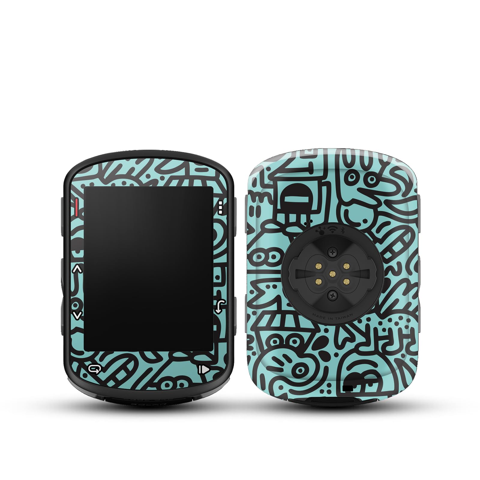 CHIDIFANS Stylish Stickers Compatible with Garmin Edge 540/840 Bike Computers, Protective Stickers, Cases, PVC Material in Various Styles (Style 51)