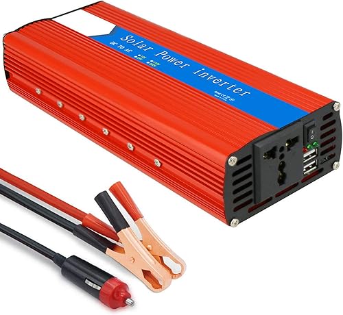 Inversor Inversor de 3000 W de 12 V24 V a 110 V230 Inversor solar Enchufe de CA universal internacional de seguridad 2 puertos de carga USB con