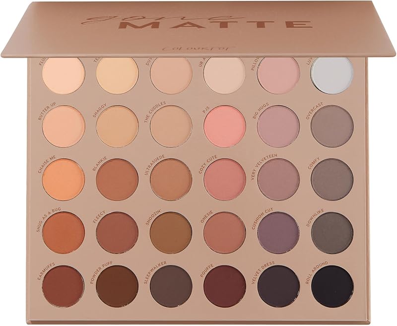 Colourpop Eyeshadow Palette - Eye Makeup Palette with Matte, Metallic, Matte Sparkle & Glitter Finishes - High-Pigment Eye Makeup with a Long-Wearing Formula - Gone Matte (0.3 oz)