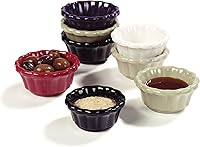 Vista 7 de Carlisle FoodService Products 4394303 Ramequín festoneado de melamina, 2 onzas, negro