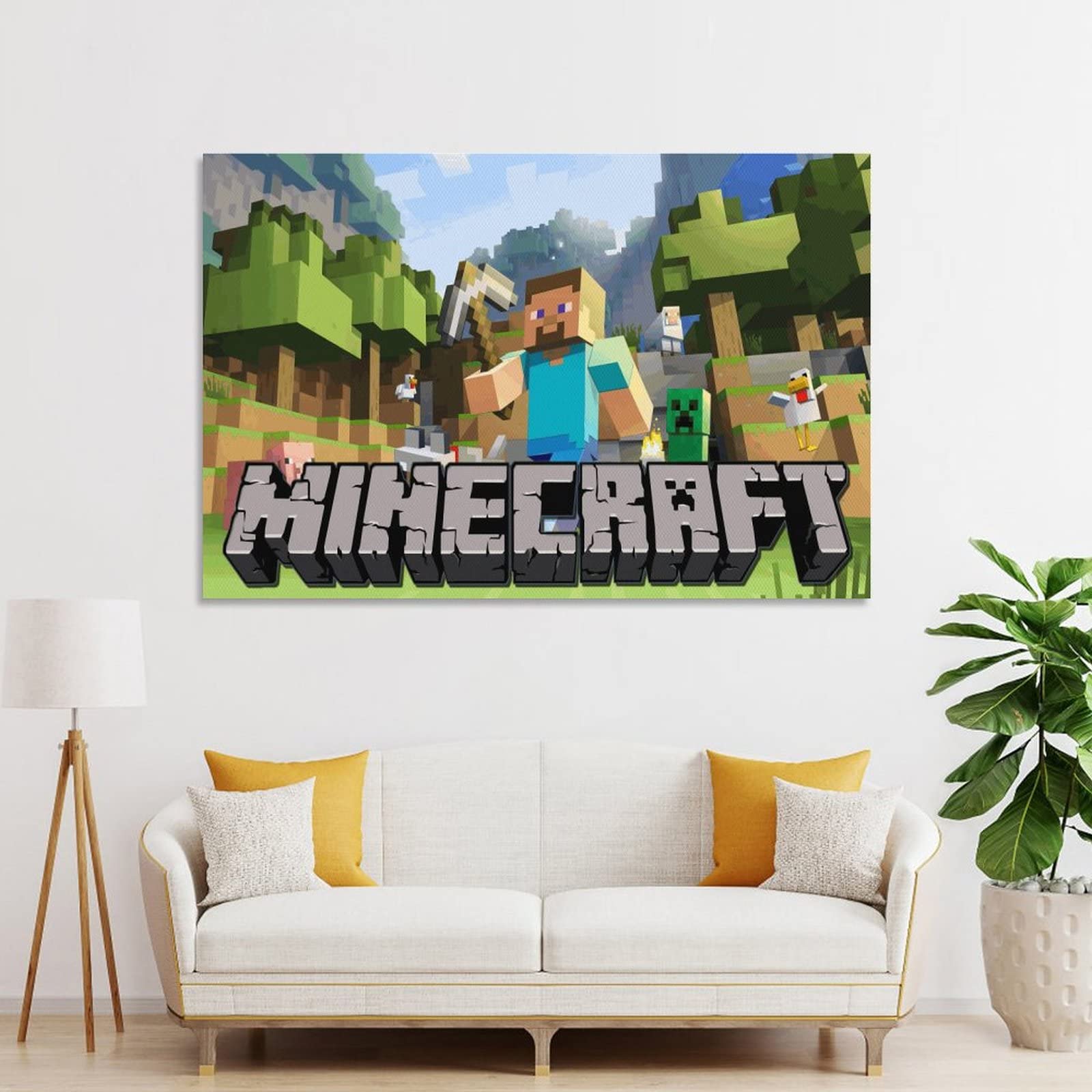 Poster Gioco Stile Minecraft Stampa Alfabeto Immagine Regalo Casa - Foto 8