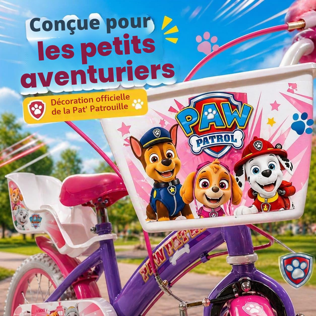 TOIMSA Vélo 16" Paw Patrol Fille
