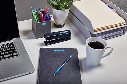 Miniatura 12 de Dymo Cinta de etiquetado estándar D1 0.748 in x 23.0 ft - Negro sobre azul