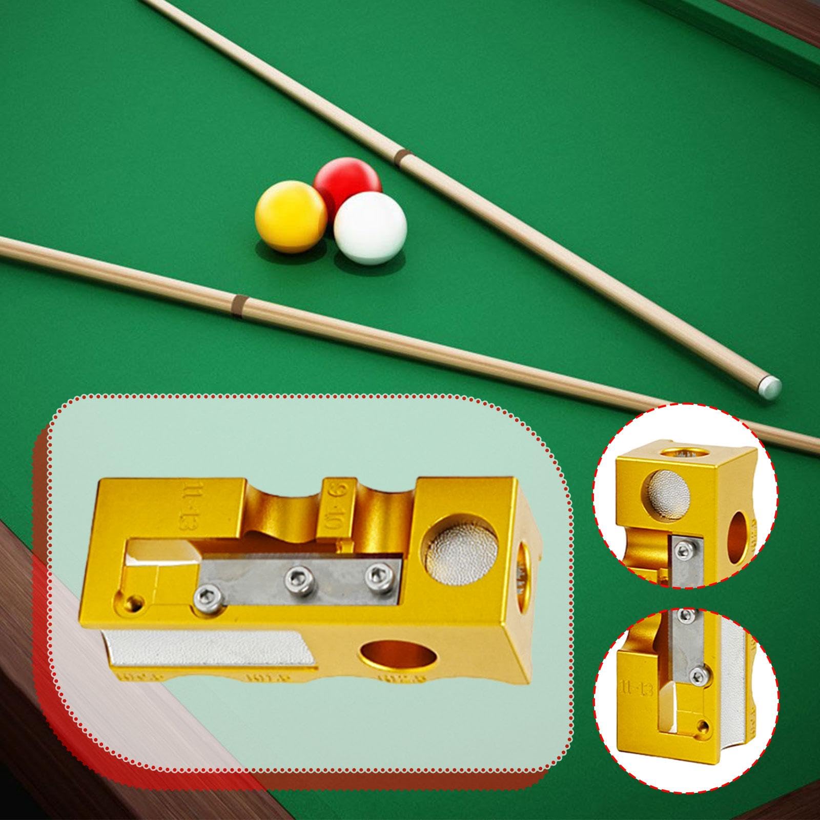 predolo Pool-Queue-spitzenformer Reparatur Multifunktions Kit Billiard Trimmer Schleifwerkzeug Ersatz Zubehör mit Legierungsmaterial für Clubspiel Geschenk