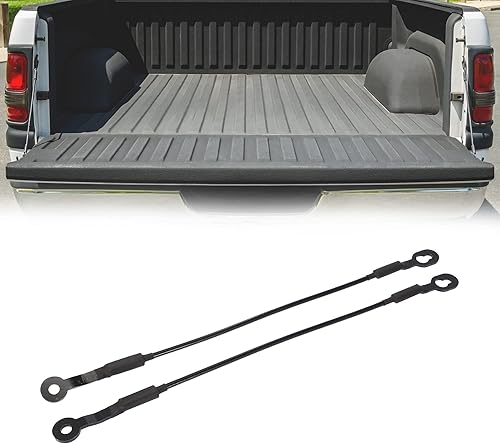 Miniatura 3 de X AUTOHAUX Par de cables traseros de portón Correas de soporte de compuerta elevadora Pickup para Chevy S10 1994-1998 2000-2004 38534 15683449