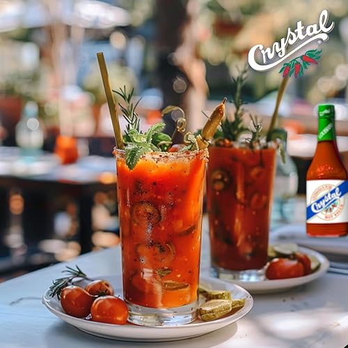 Miniatura 7 de Crystal Salsa picante de 12 onzas (paquete de 2)  Louisiana's Pure Hot Sauce, sabor original, baja en grasa, baja en sodio, perfecta para