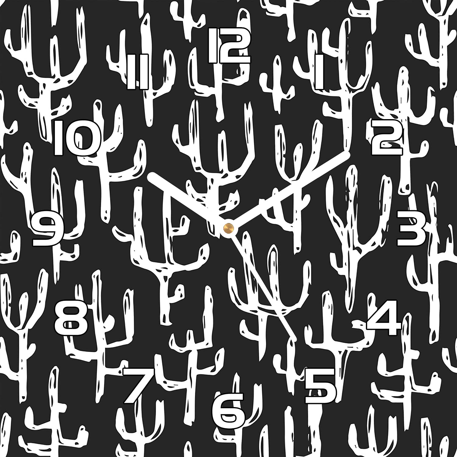 Horloge murale cactus Coloray pour décorer et habiller un mur de salon moderne