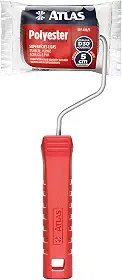 Atlas - Rolo de Pintura de Espuma de 5cm em 100% Poliéster e Com Densidade 30 (kg/m³), Cor Cinza