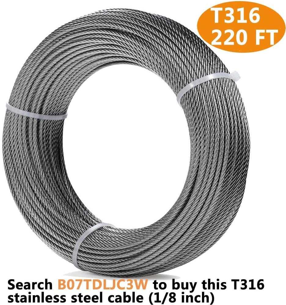 Blасk Frіdау - 60% оƒƒ Steel DN Mate 10 Sets Cable Railing Kit Fit for 1/8 Steel Cable, Swage Toggle Turnbuckle & End Fitting, Angle 180°Adjustable Deck Cable Railing Hardware for Wood Post,316 Stainless Steel Marine Grade