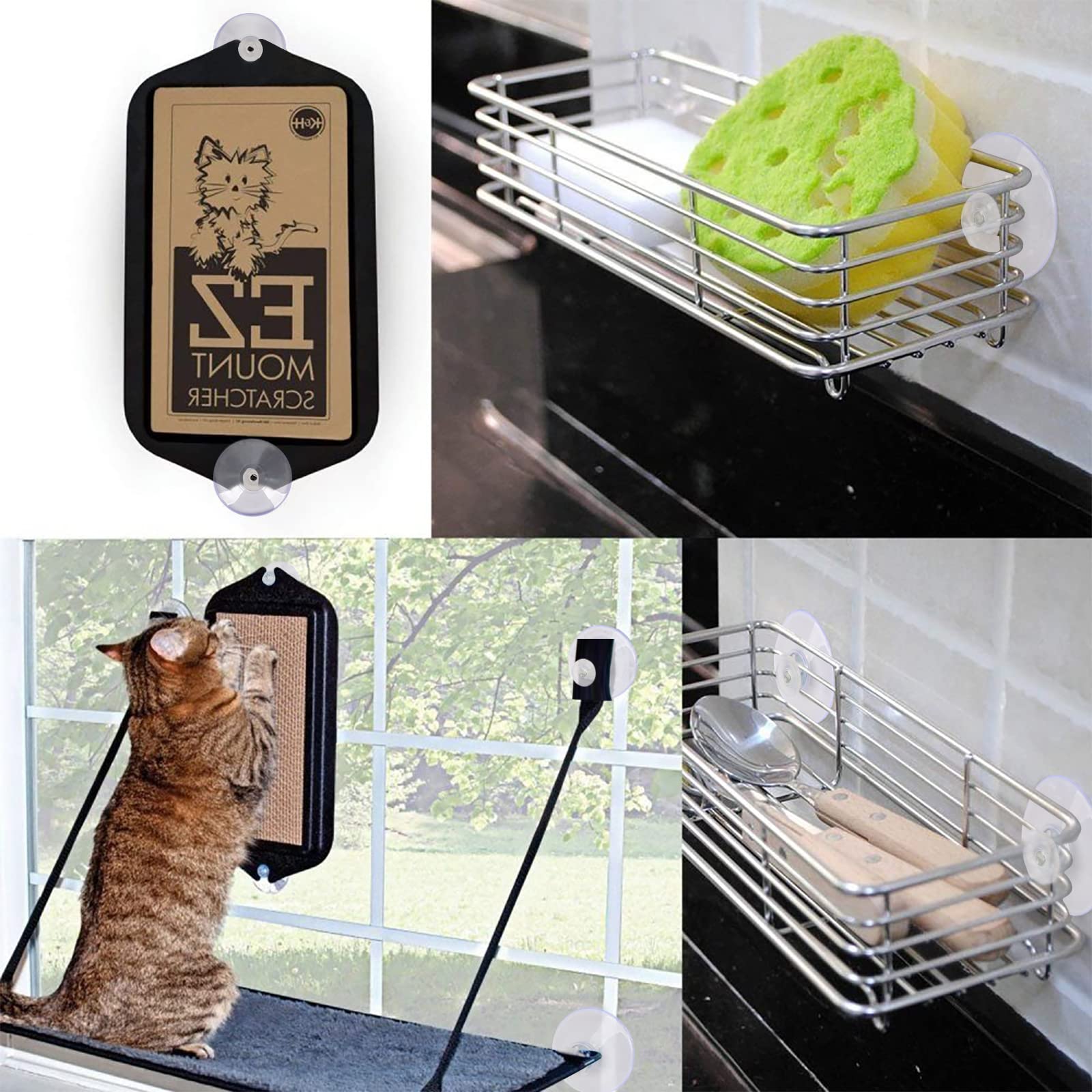 20 Ventose Filettate Trasparenti Ø 40 Mm M5 - Per Vetro, Auto E Decorazioni Senza Forare - Portata 1 Kg Ciascuna - Foto 2