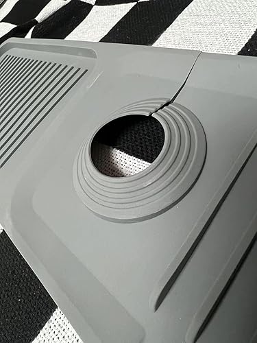 Miniatura 9 de Tapete de silicona para grifo (24 x 5.5 pulgadas), tapete para fregadero, bandeja para atrapar goteo, tapete para atrapar grifos, alfombrilla