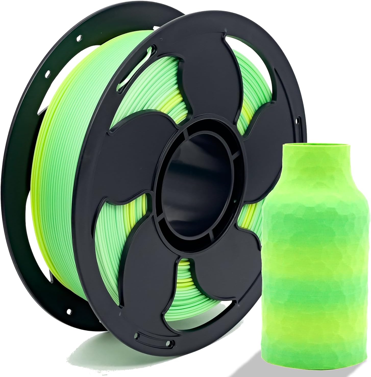 Matte Gradient Rainbow Summer 1.75mm PLA Filament for 3D Printer High Speed 500mm/s, 1kg (2.2lbs) Spool 3D Printing PLA Filament Rod Fit Most FDM Printer Perfectly Hide The Layer Line