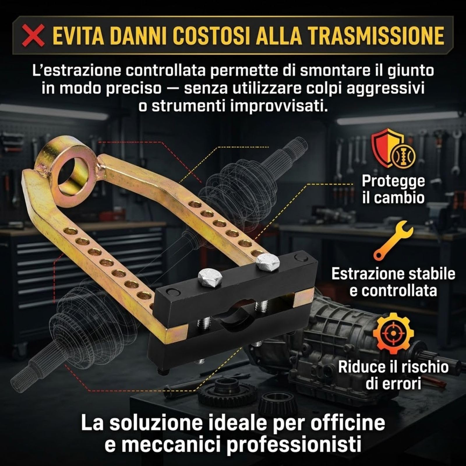 Generico Estrattore Universale per Rimuovere Il Giunto omocinetico dell'auto, Adatto alla Maggior Parte delle Auto