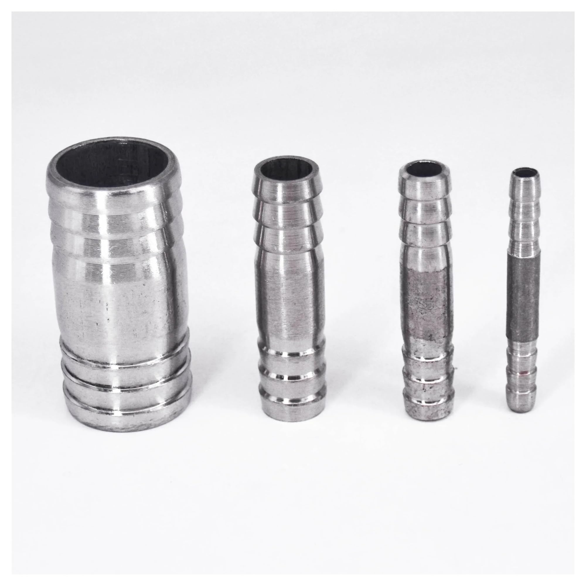 Conector recto igual de lengüeta for manguera de 6-76 mm, conector recto for instalación de tuberías de acero inoxidable 304 for tuberías de plomería industrial(5pcs,22mm-18mm)