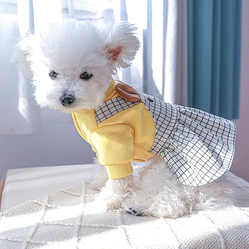 Miniatura 3 de Ropa para perro, lindo vestido de perro de oso de dibujos animados para perros pequeños, ligero y transpirable, trajes de perro para niñas, vestido