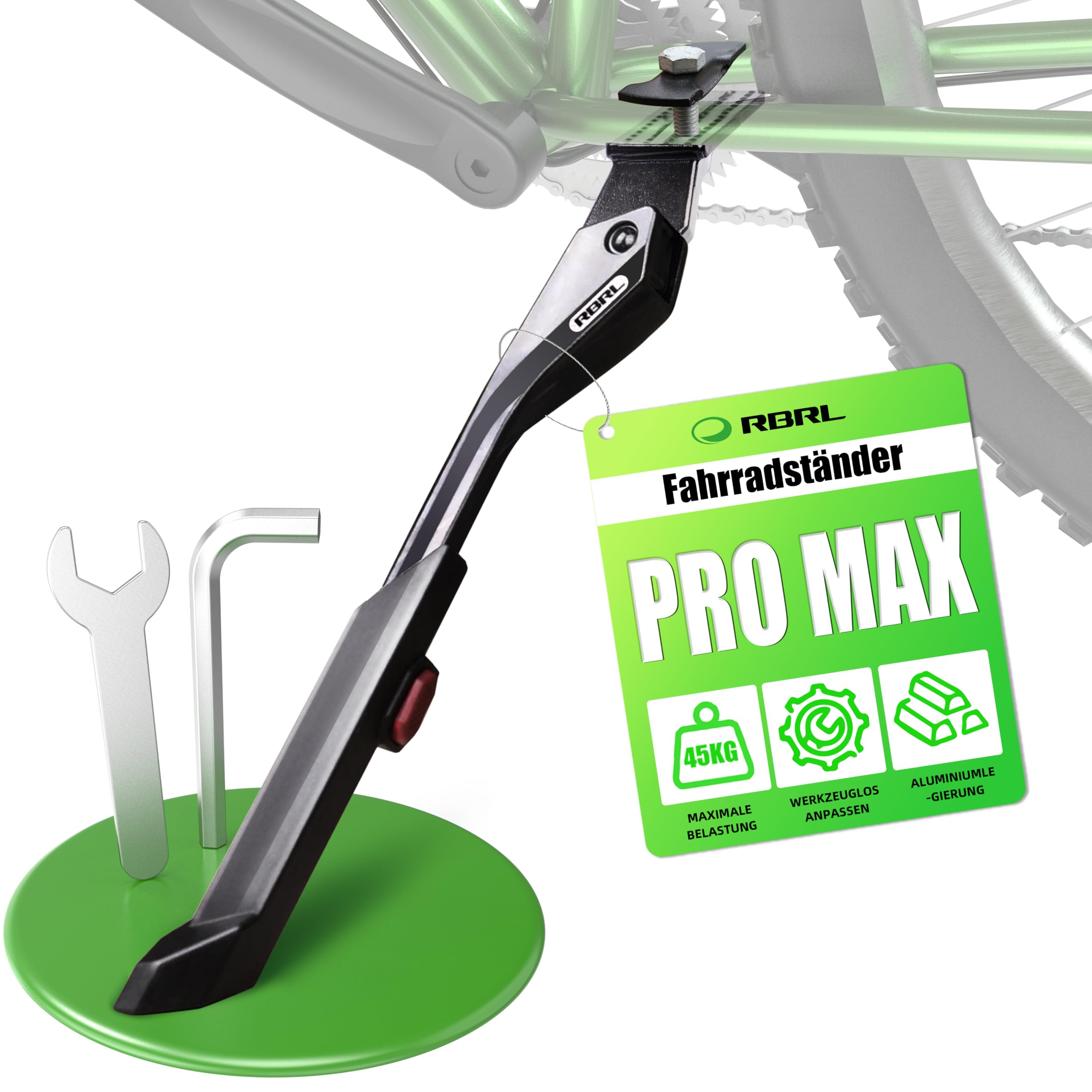 fahrradständer mittelständer RBRL 24-29 Zoll Höheverstellbar Mittelständer, fahrrad ständer für MTB/E-Bike/Trekkingrad/Rennrad, Maximale Belastung 45kg Sport & Freizeit Farbe:U3 Schwarz ORTLIEB E-Glow wasserdichte Lenkertasche Fam_Lvl_2: Elektronisches Zubehör